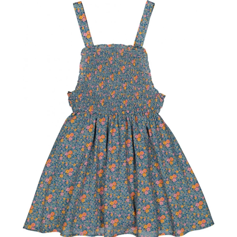 "LOUIS LOUISE Girls' Floral Cotton Dress with Romantic Veil - Pam Style"