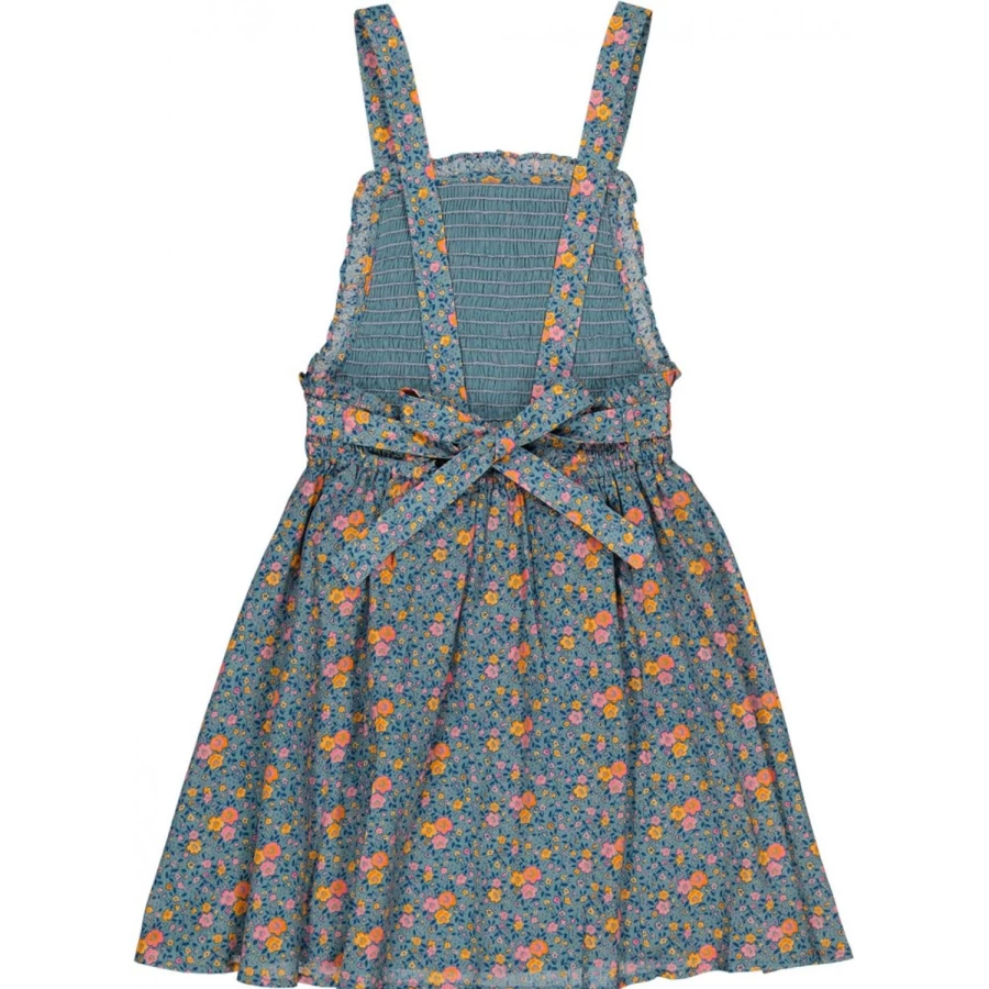"LOUIS LOUISE Girls' Floral Cotton Dress with Romantic Veil - Pam Style"