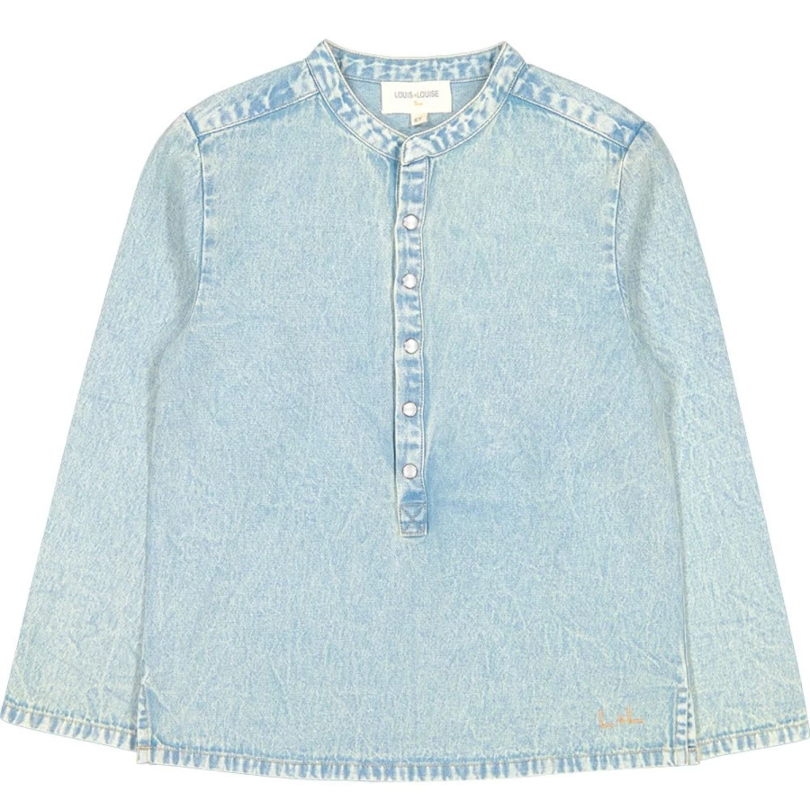 "LOUIS LOUISE Boys Chambray Washed Shirt - Grand-Pere Style"