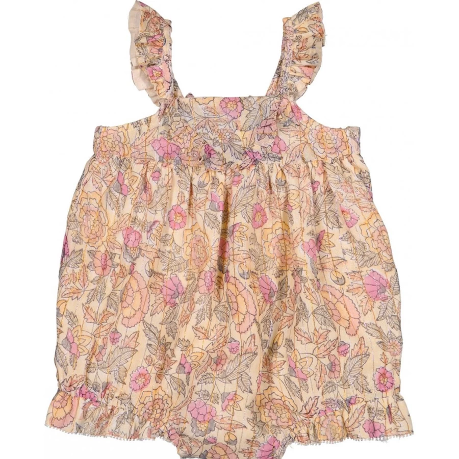 "LOUIS LOUISE Baby Girls Evangeline Stripe Lurex Floral Dress"