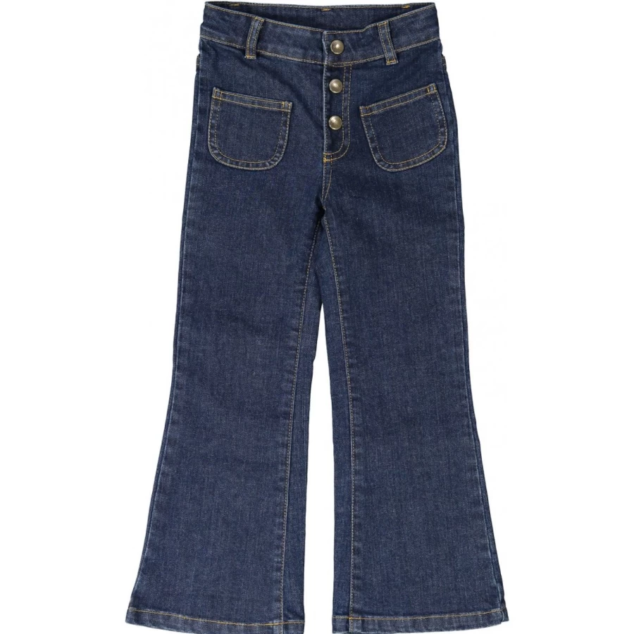 LOUIS LOUISE Girl's Christie Denim Trousers for Kids - Stylish Comfort Jeans
