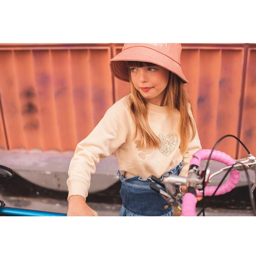 LOUISE LOUISE Girls' Cotton Fleece Sweatshirt - Soft & Warm James Hirondelle Style