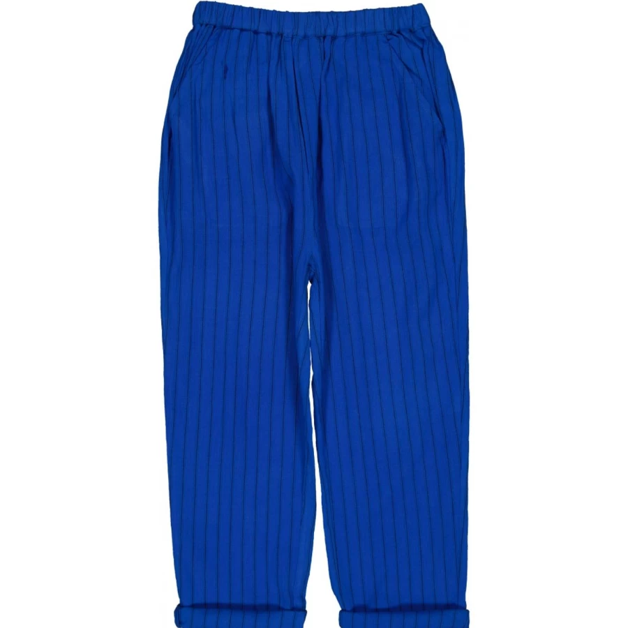 LOUISE LOUISE Girls' Cotton Crepe Striped Trousers - Gazelle Style Comfortable Pants