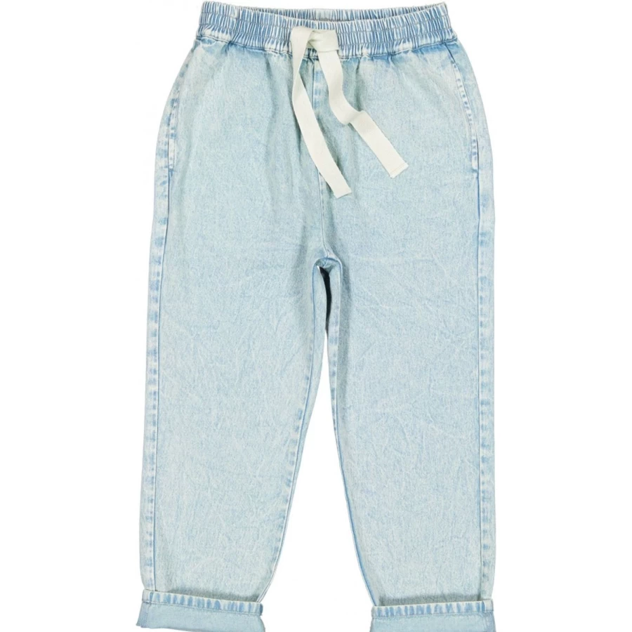 "LOUIS LOUISE Boys' Valentin Chambray Washed Trousers for Kids"