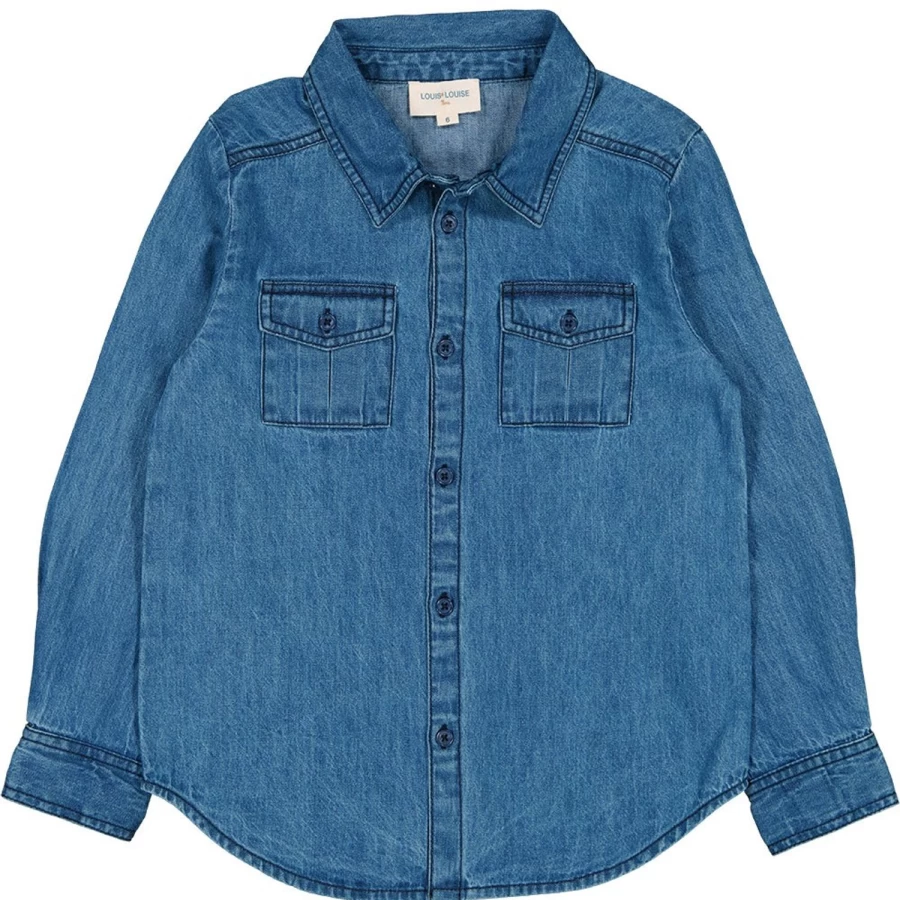 LOUIS LOUISE Boys Leonard Chambray Shirt - Stylish Casual Wear for Kids