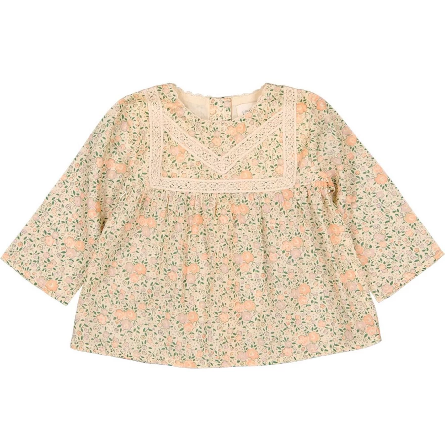 "LOUIS LOUISE Baby Girls' Cotton Tunic Dress with Romantic Floral Veil - Comtesse Collection"