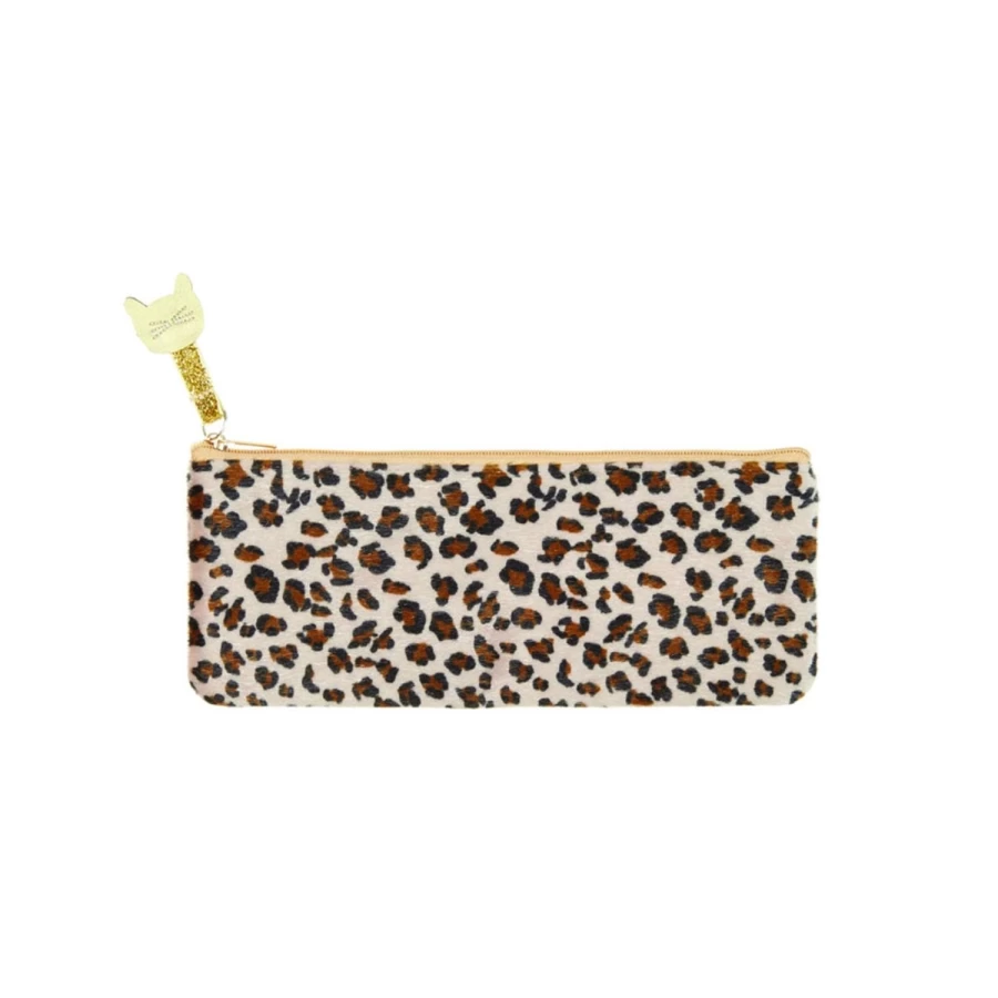LOUIS LOUISE Leopard Print Animal Pencil Case for Girls - Mimi & Lula School Supplies