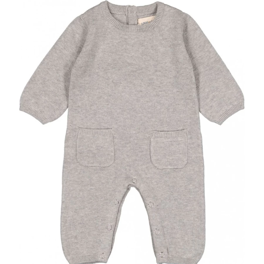 LOUIS LOUISE Baby Koala Knitted Cotton Overall - Soft Comfortable Unisex Infant Jumpsuit