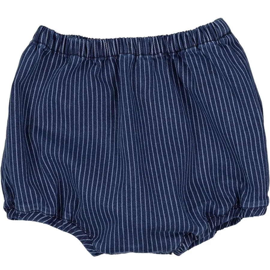 LOUIS LOUISE Baby Bloomer Yoyo Stripes Denim Pants for Infants