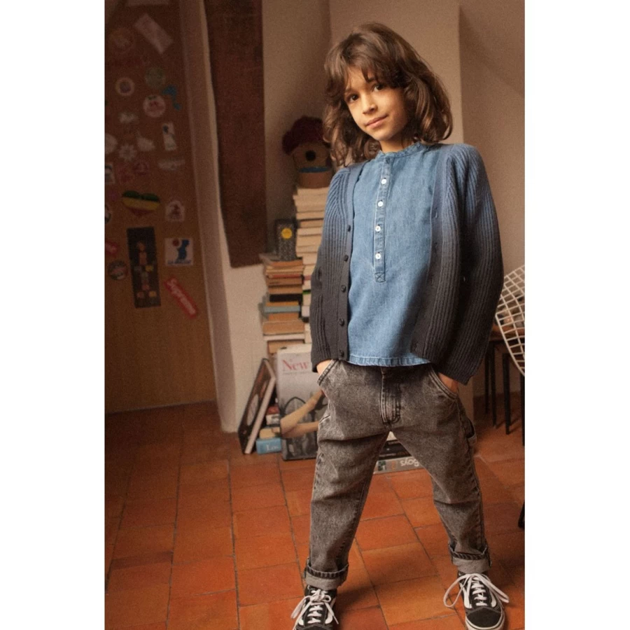 LOUIS LOUISE Boys' Balthazar Washed Denim Trousers for Comfort and Style