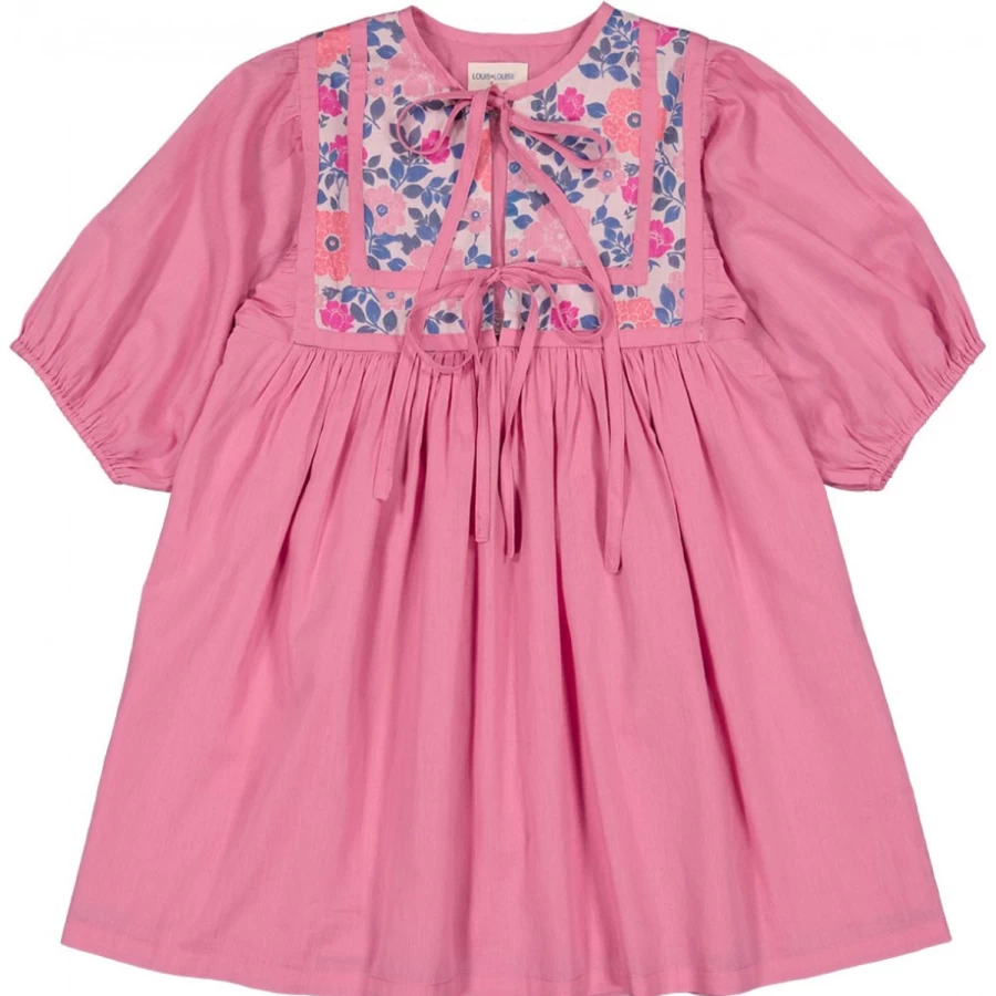 LOUIS LOUISE Girl's Paula Cotton Veil Dress - Breathable Summer Dress for Girls