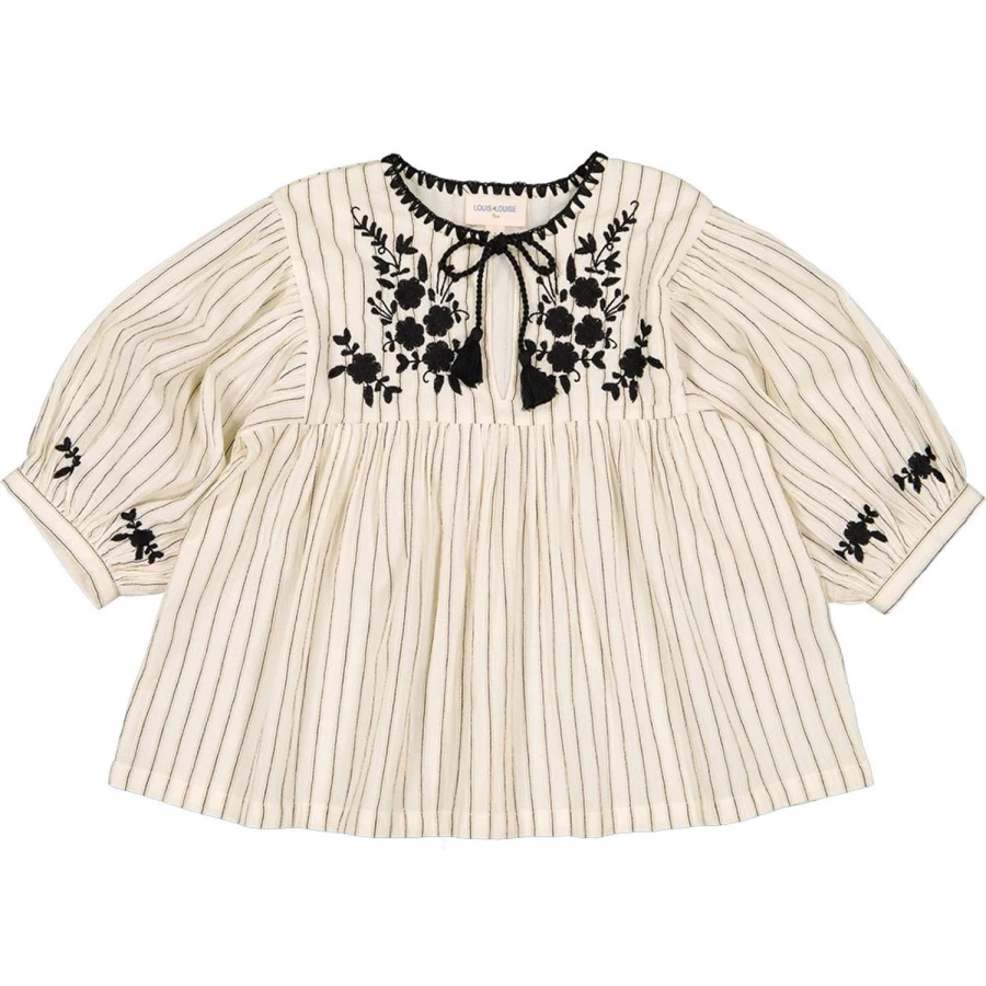 "LOUIS LOUISE Girls' Cotton Crepe Striped Tunic Top – Poonam Style"