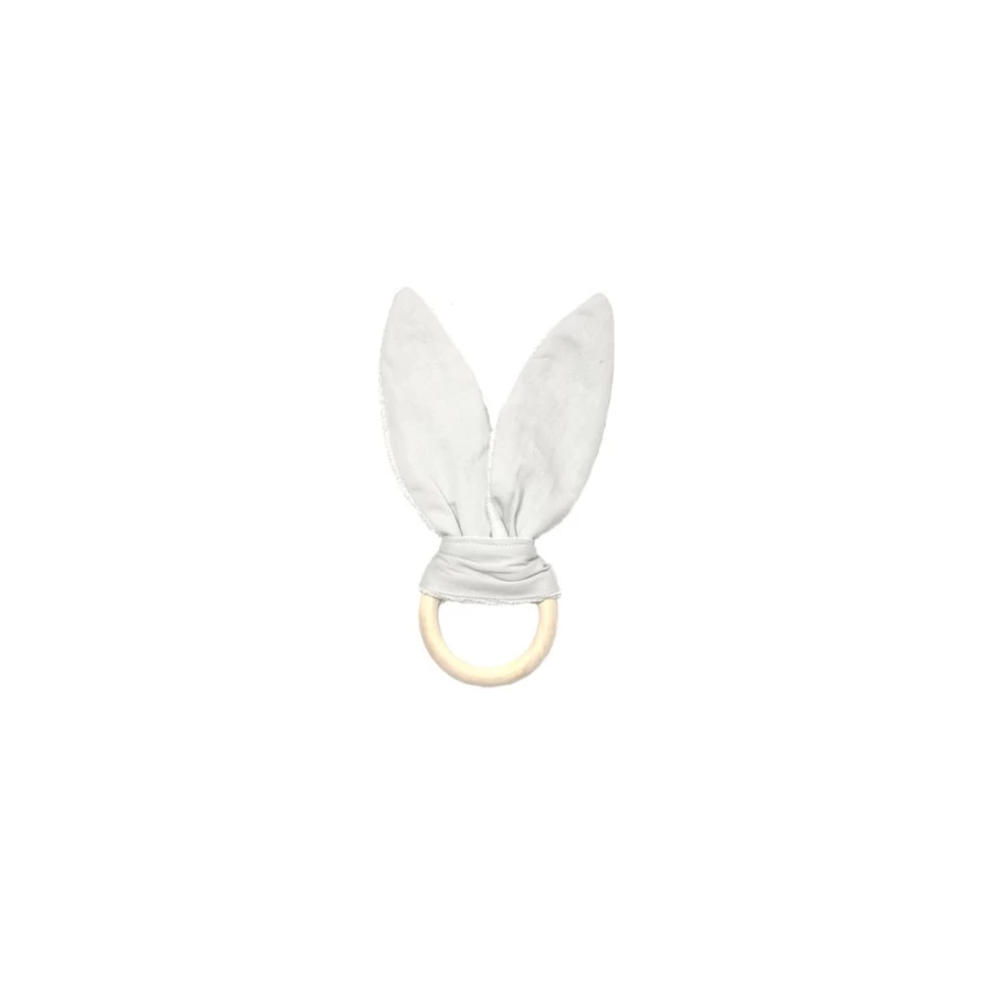 "LOUIS LOUISE Hochet Lapin Bleu - Jouet en Peluche pour Bébé Fabelab - Cadeau Doux et Léger"