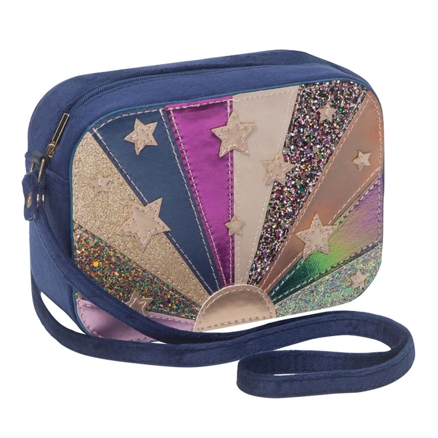LOUIS LOUISE Girls Sac Starburst Crossbody Bag - Stylish PU Leather Purse for Teens