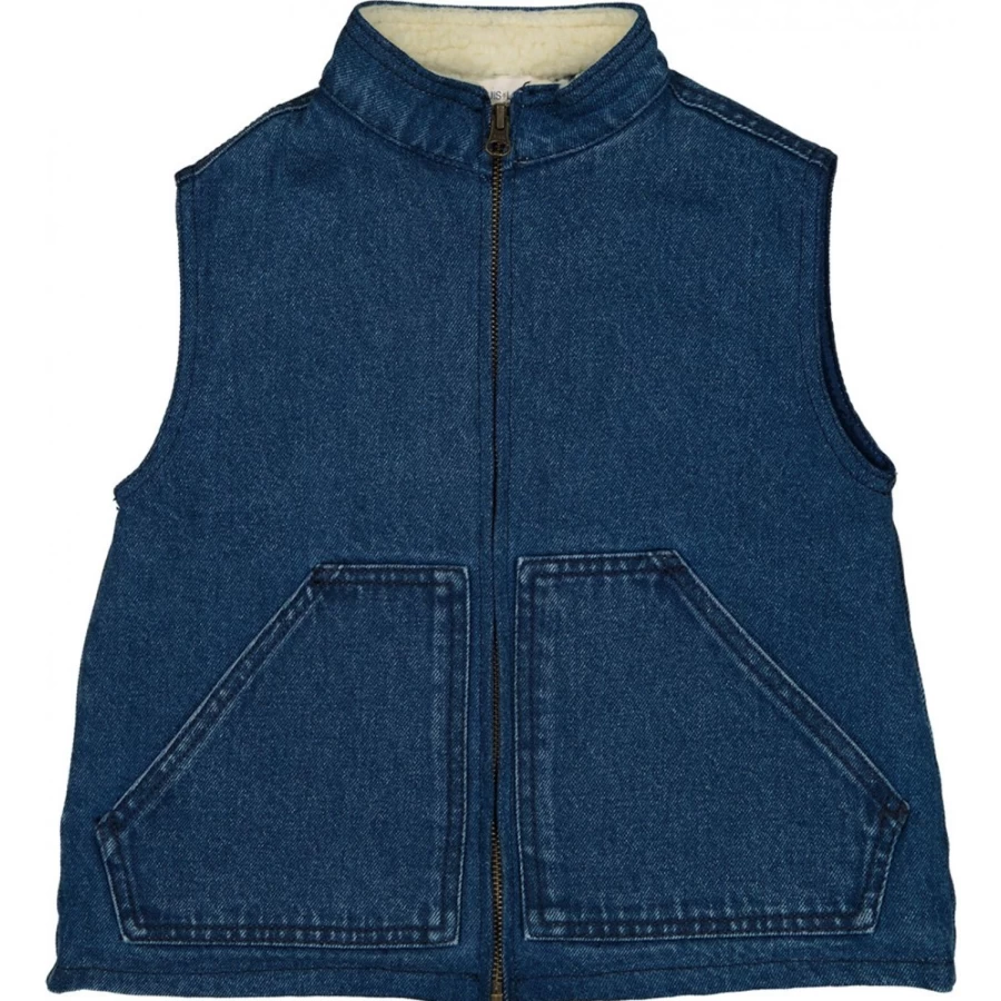 "LOUIS LOUISE Girls' Washed Denim Jacket | Distressed Road Style"