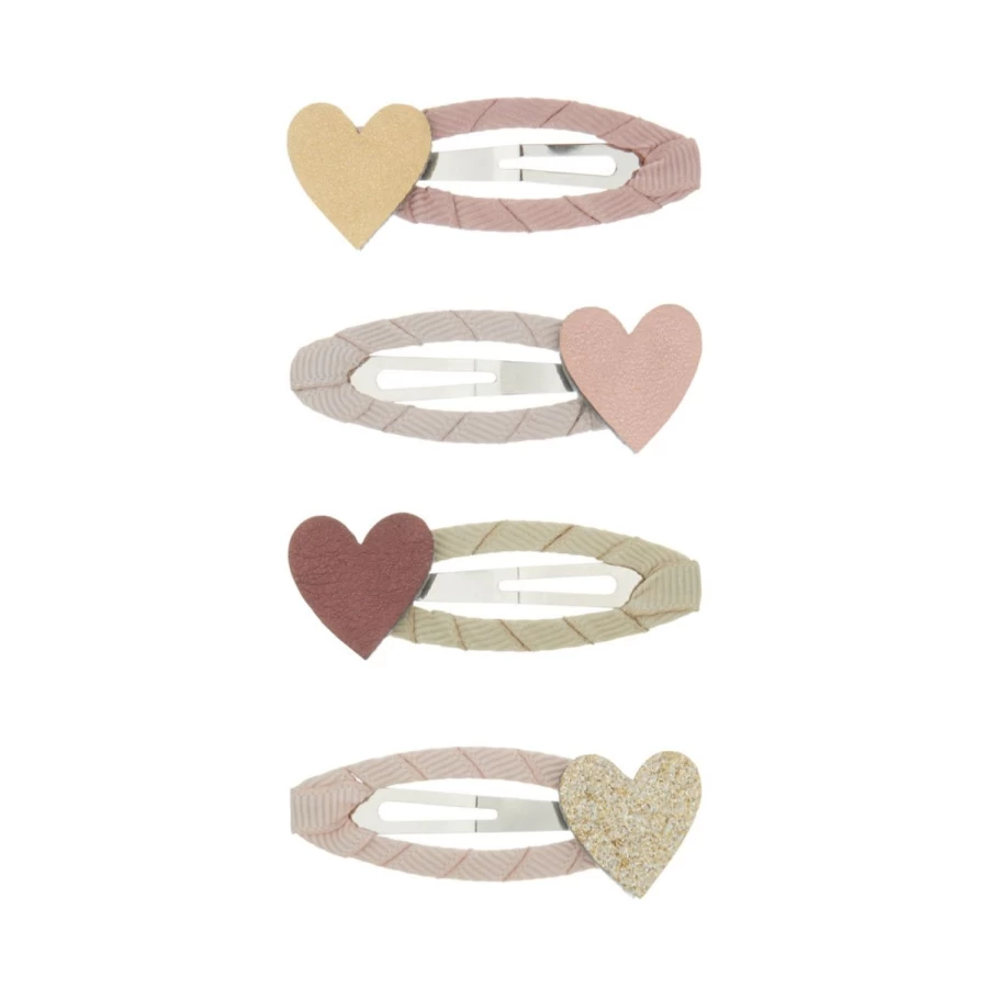 LOUIS LOUISE Heart Hair Clips for Girls - Mimi & Lula Collection