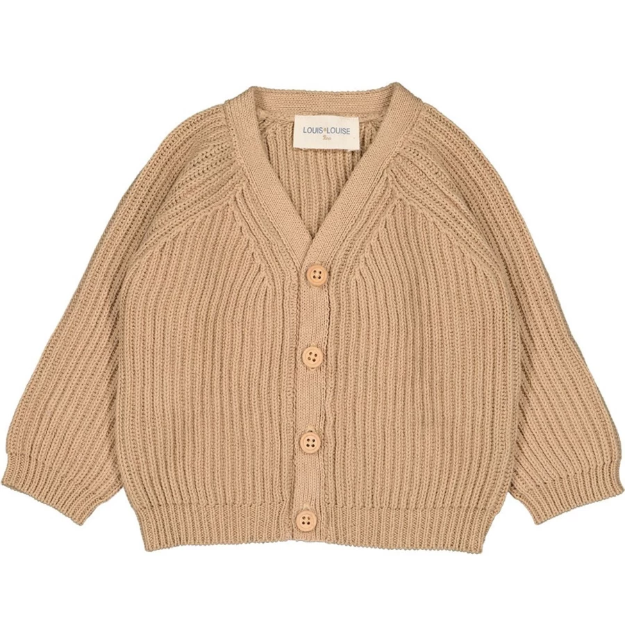 LOUIS LOUISE Baby Cardigan - Soft Knitted Cotton Hubert Style for Infants