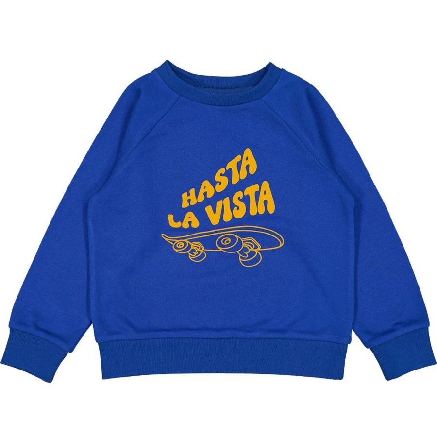 LOUIS LOUISE Girls' Cotton Fleece Sweatshirt "Hasta La Vista" Cozy Pullover