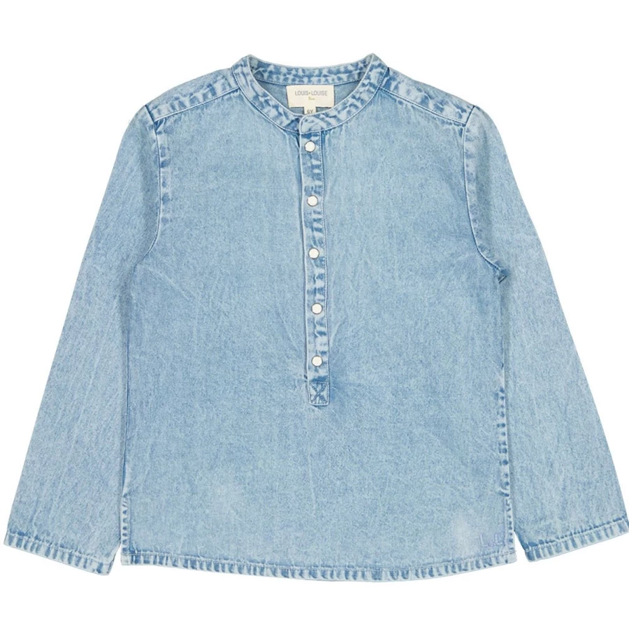 "LOUIS LOUISE Boys Chambray Washed Shirt - Grand-Pere Style"