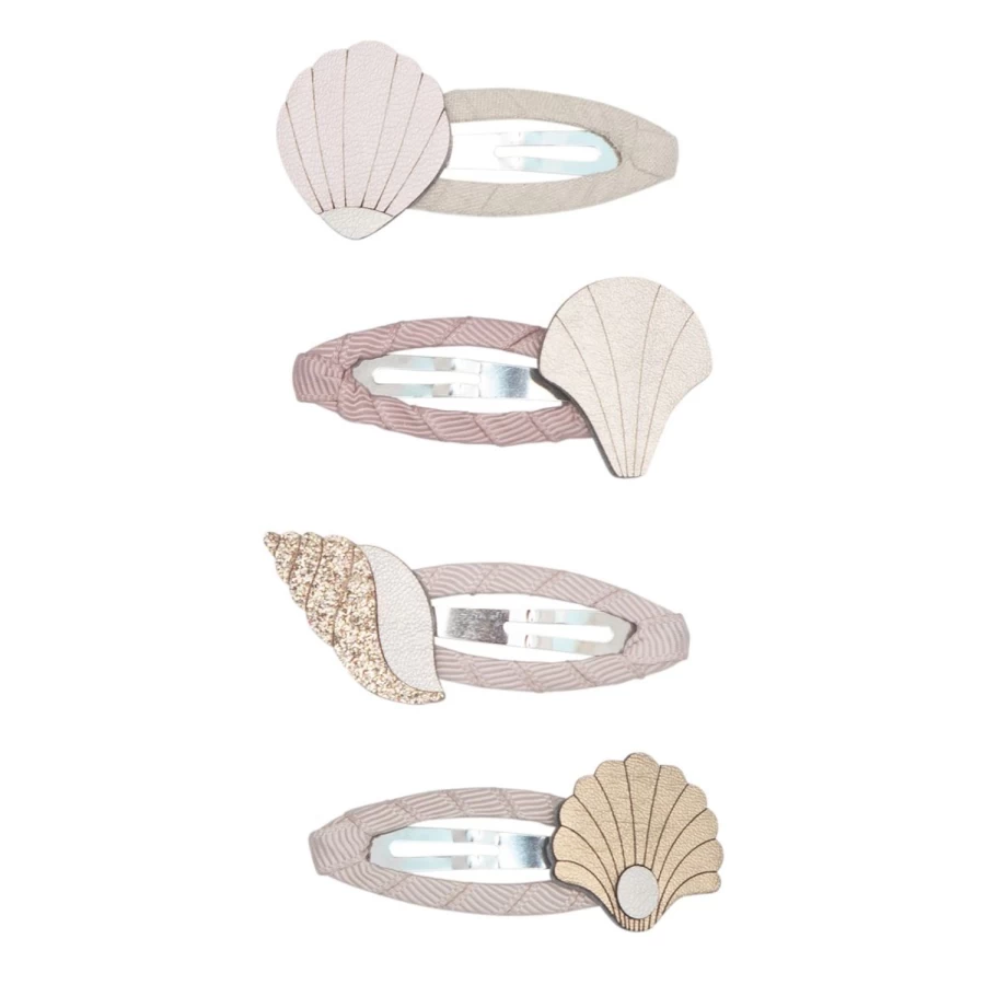 LOUIS LOUISE Barrettes Coquillages Hair Clips for Girls - Shell Design Hair Accessories