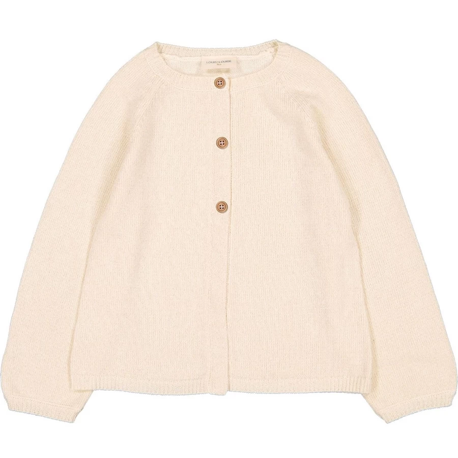 LOUIS LOUISE Girls Cardigan Gulsah Knitted Cotton Lurex Sweater for Kids