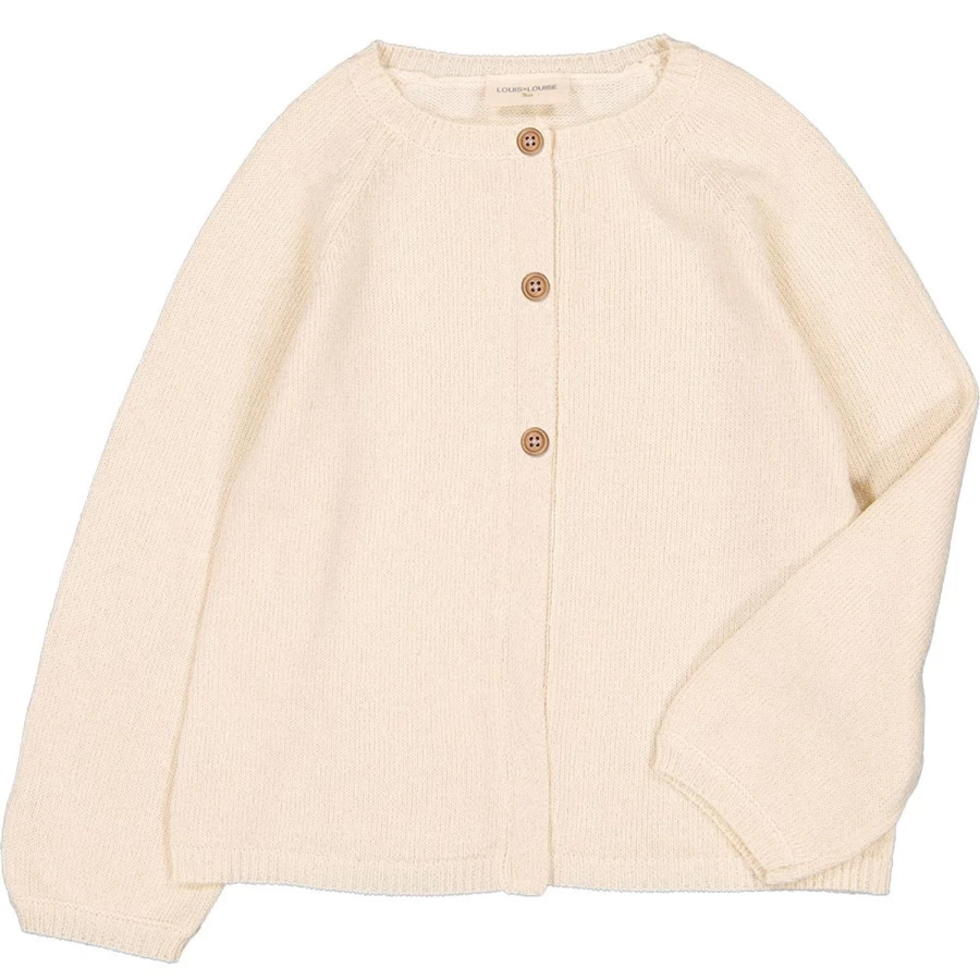 LOUIS LOUISE Girls Cardigan Gulsah Knitted Cotton Lurex Sweater for Kids
