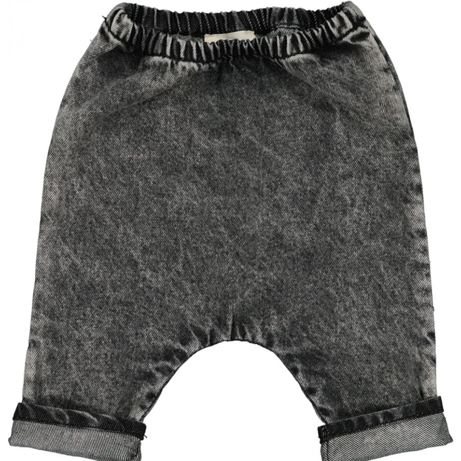 LOUIS LOUISE Baby Boys Girls Jungle Washed Denim Trousers for Toddlers