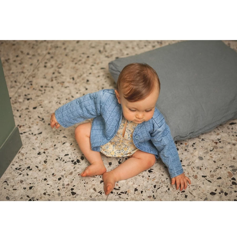LOUIS LOUISE Baby Boys' Chambray Jacket - Vaia Denim Jacket for Infants