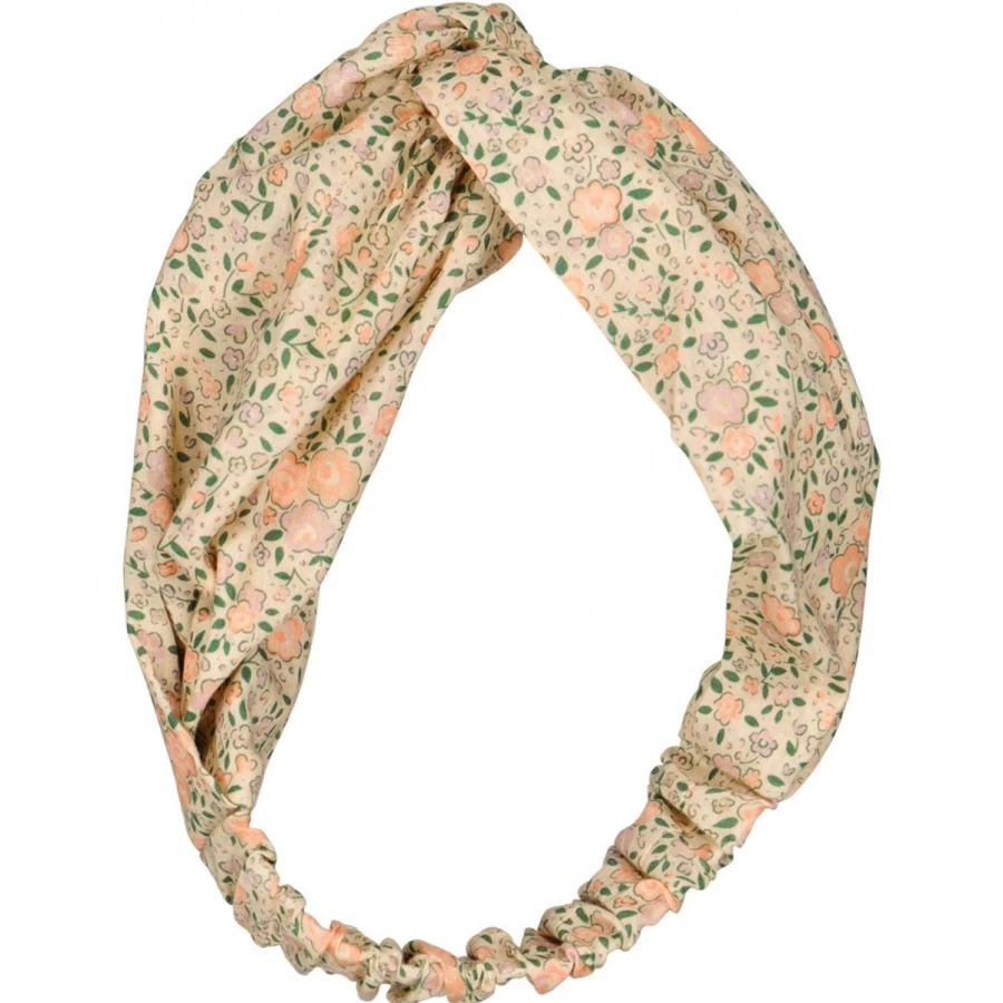"LOUIS LOUISE Floral Cotton Headband for Girls – Romantic Francesca Veil Hair Accessory"