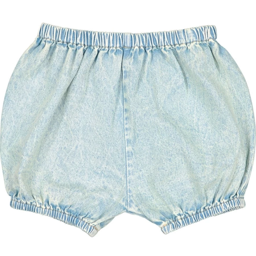 LOUIS LOUISE Baby Chambray Washed Denim Bloomer London Style Romper