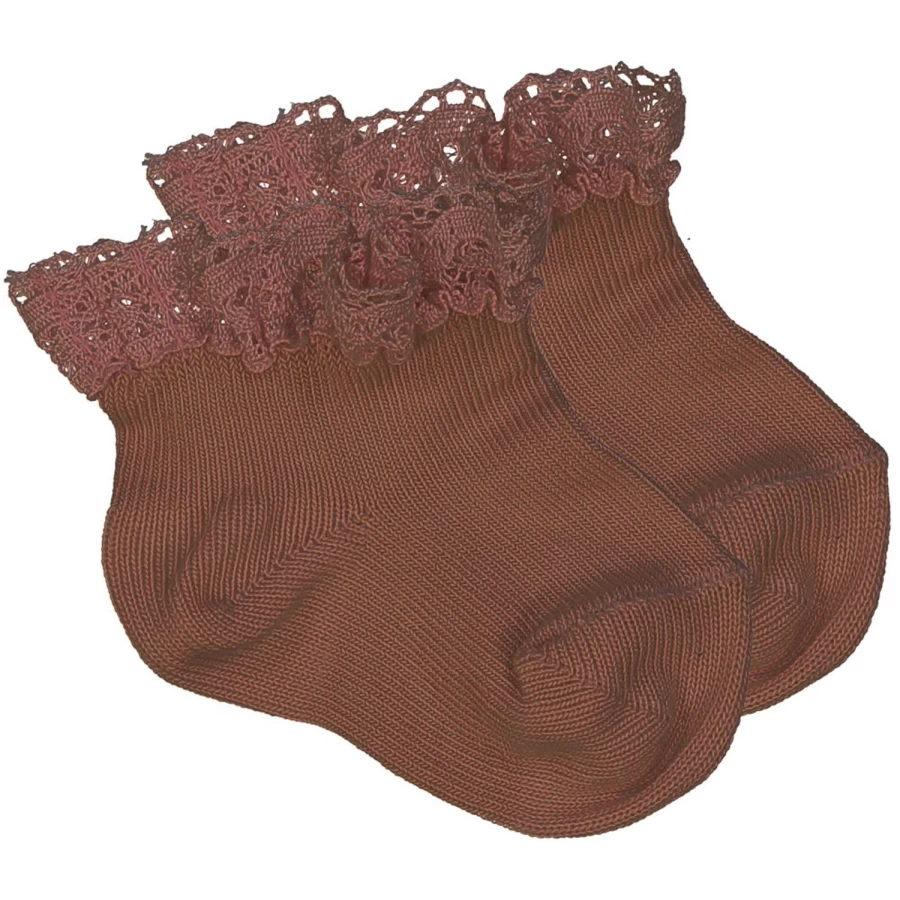 LOUIS LOUISE Baby Cotton Socks with Fleurette Design - Soft and Comfortable for Infants